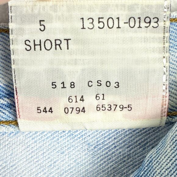 VTG 90s Levis 501 Jeans Women 5 Short (26x29) Button Fly Distressed Faded USA - Picture 11 of 12